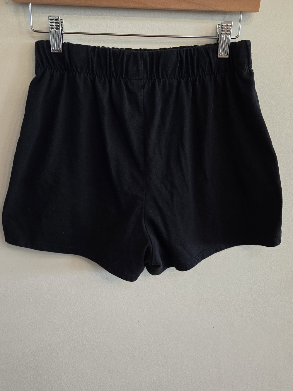 Women's Black Pull On Casual Shorts